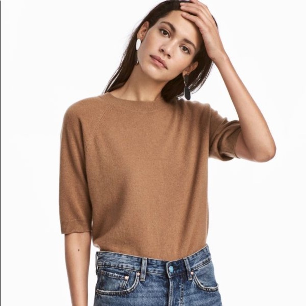 100% Cashmere Short-Sleeve H&M Premium